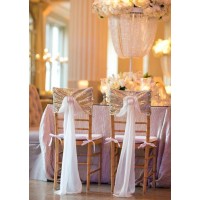 Tiffany wedding chair cover accessories